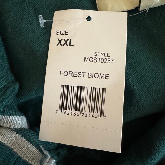 Hawker Rye Men’s Green Cotton Cashmere Henley Hoodie Sweater NWT Size 2XL - Picture 7 of 8